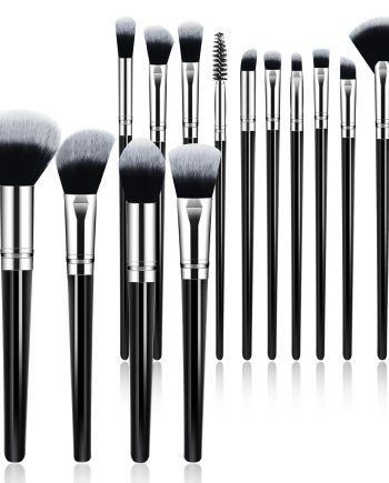 Makeup Brush Set, Premium Synthetic 14 Pcs Makeup Brushes, Travel Makeup Brush Set for Foundation, Concealer, Blush and Eyeshadow Brush(Black)